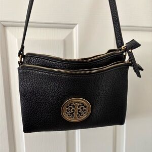 Black Leather Crossbody Bag